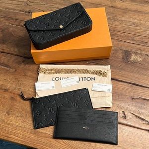 Louis Vuitton Félicie Pochette Monogram Empreinte Leather